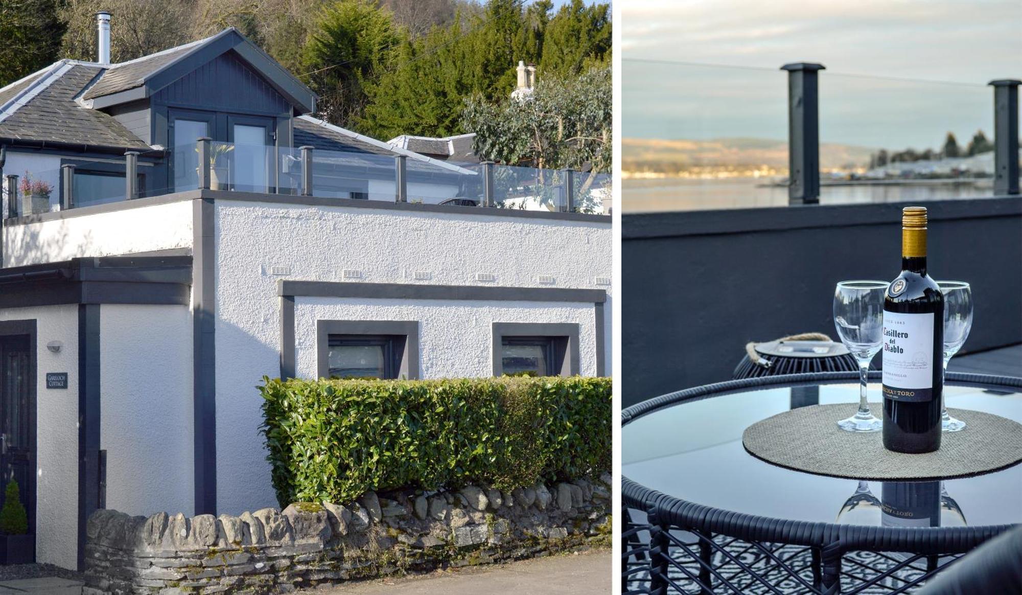 Cosy Lochside Cottage With Mountain And Sea Views Clynder Exteriör bild